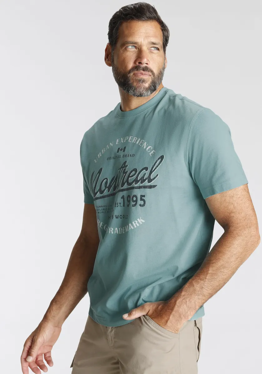 Мужская футболка World с принтом на груди Man'S World, бирюзовый
Мужская футболка World с принтом на груди Man'S World, бирюзовый