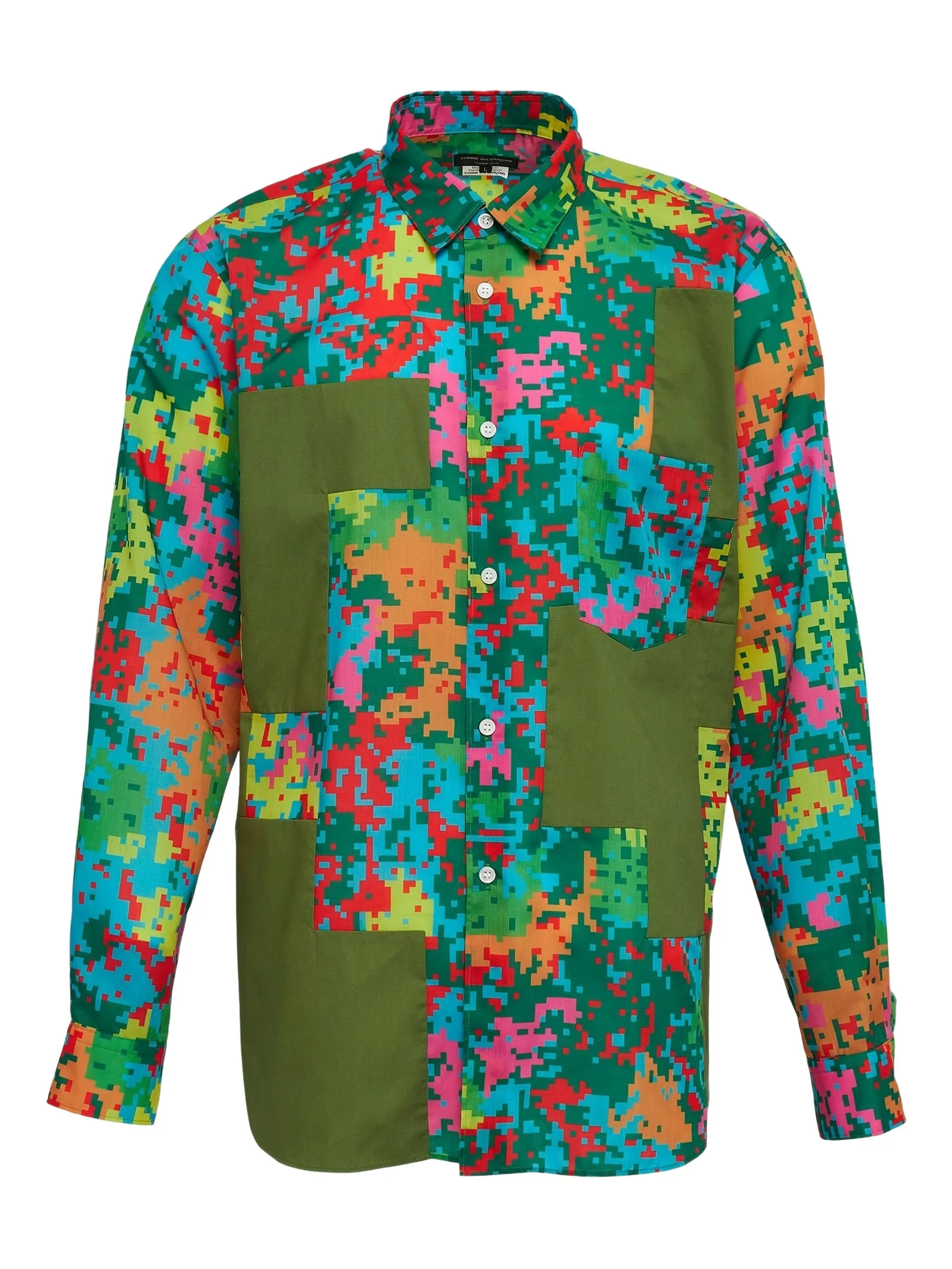 Рубашка в технике пэчворк Comme Des Garçons Homme Plus, зеленый
Рубашка в технике пэчворк Comme Des Garçons Homme Plus, зеленый