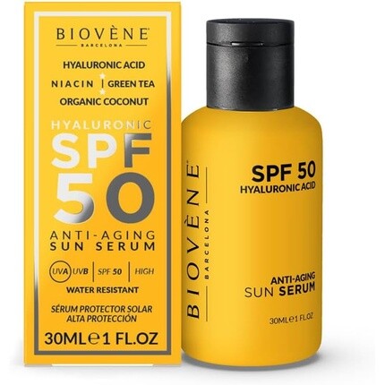 Biovene HYALURONIC Anti-Aging SPF 50 Увлажняющая солнцезащитная сыворотка с высокой защитой и органическим кокосом 30 мл Biovène Barcelona
Biovene HYALURONIC Anti-Aging SPF 50 Увлажняющая солнцезащитная сыворотка с высокой защитой и органическим кокосом 30 мл Biovène Barcelona