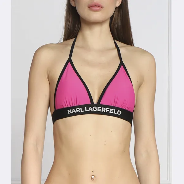 Треугольный лиф бикини с эластичной резинкой с логотипом Karl Lagerfeld, розовый
Треугольный лиф бикини с эластичной резинкой с логотипом Karl Lagerfeld, розовый