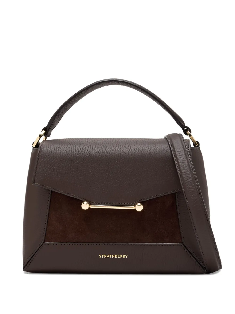 Маленькая сумка-тоут из замши и кожи Mosaic Strathberry, коричневый
Маленькая сумка-тоут из замши и кожи Mosaic Strathberry, коричневый