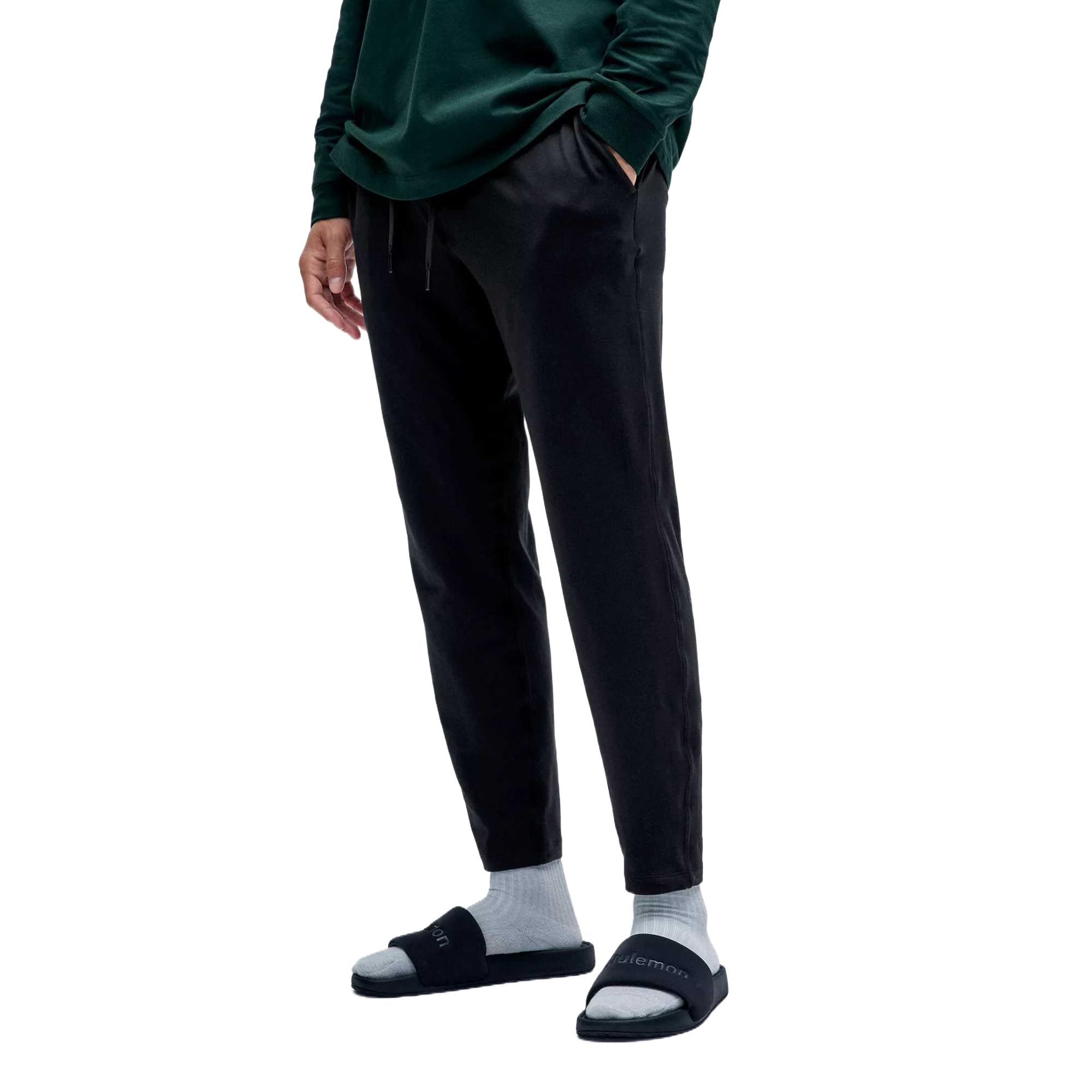 Мужские мягкие джерси укороченные зауженные повседневные брюки Lululemon, черный
Мужские мягкие джерси укороченные зауженные повседневные брюки Lululemon, черный