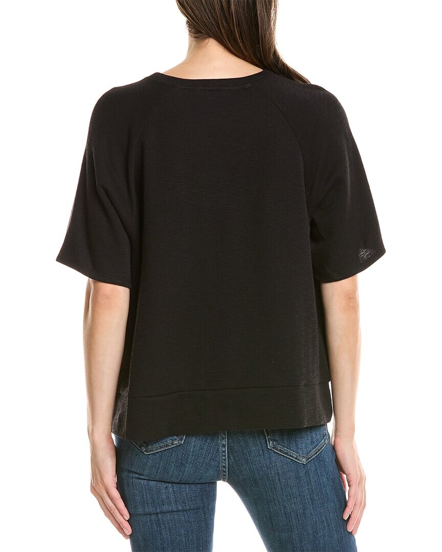 EILEEN FISHER Топ с круглым вырезом, черный
EILEEN FISHER Топ с круглым вырезом, черный