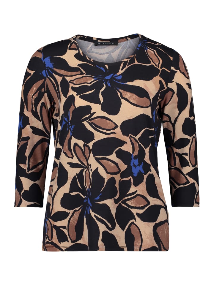 Базовая рубашка с принтом в черно-синем цвете Betty Barclay
Базовая рубашка с принтом в черно-синем цвете Betty Barclay