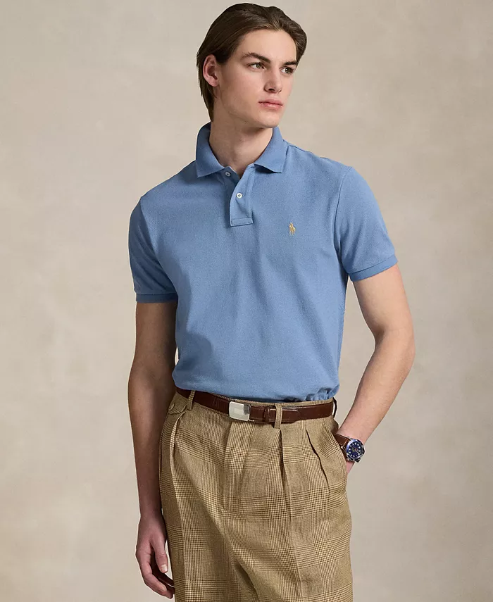 Мужская хлопковая поло Slim Fit с сетчатой тканью Polo Ralph Lauren, синий
Мужская хлопковая поло Slim Fit с сетчатой тканью Polo Ralph Lauren, синий