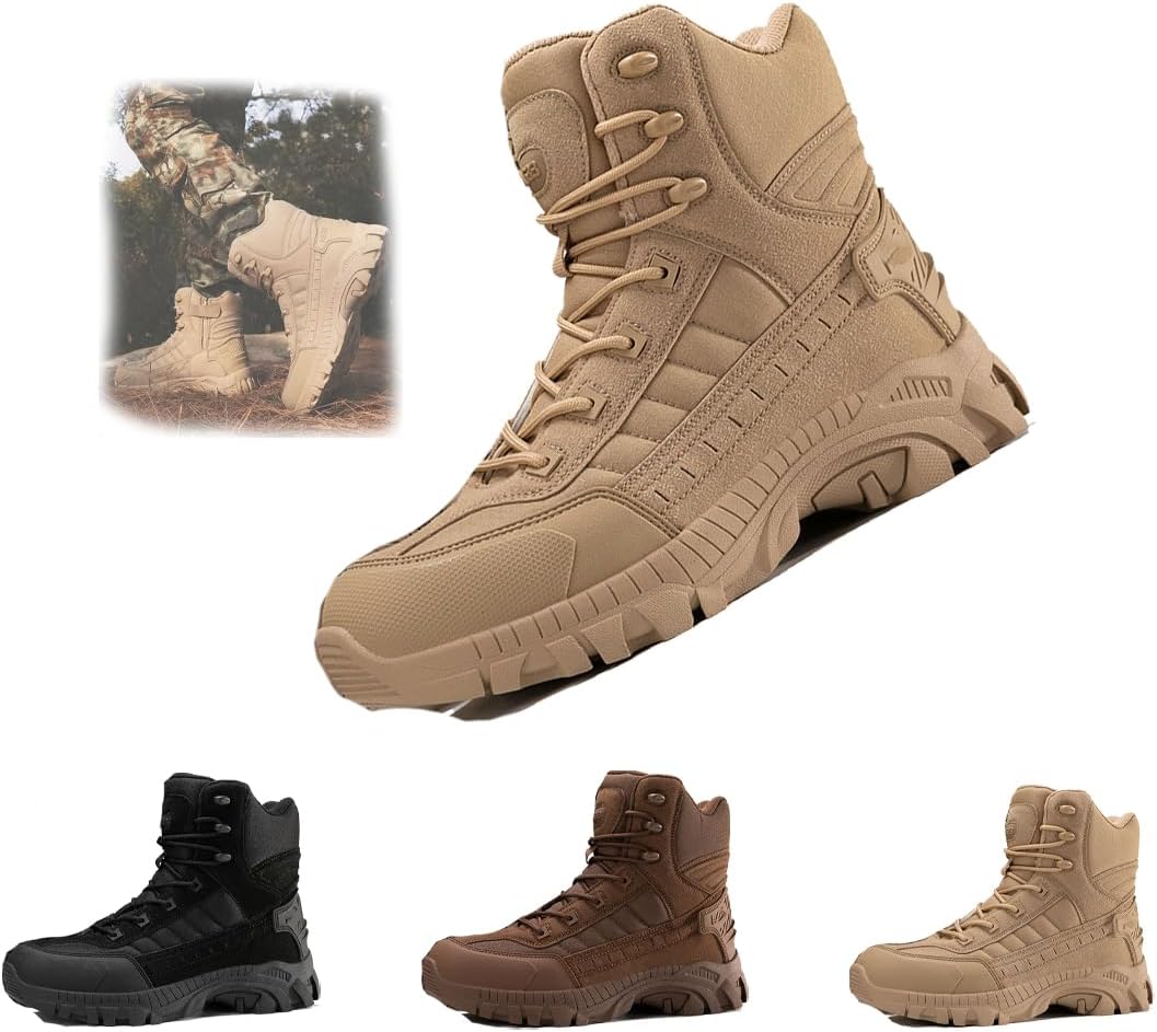 Мужские водонепроницаемые ботинки, легкие, с нескользящей подошвой, для активного отдыха и походов, повседневные, дышащие, высокие тактические военные ботинки, ортопедическая обувь для ходьбы Generic, Sand-d 7.5-8
Мужские водонепроницаемые ботинки, легкие, с нескользящей подошвой, для активного отдыха и походов, повседневные, дышащие, высокие тактические военные ботинки, ортопедическая обувь для ходьбы Generic, Sand-d 7.5-8
