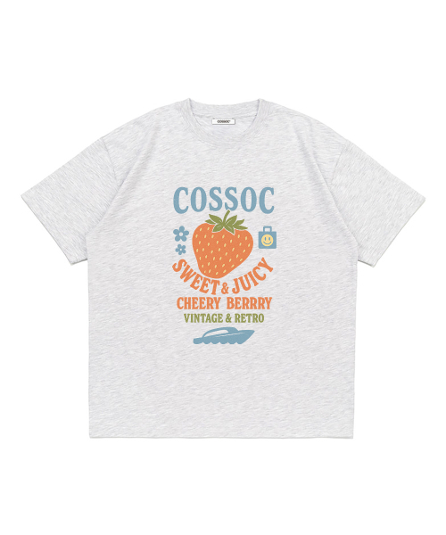 COSO Футболка с коротким рукавом, ретро-стиль, бренд Jushi, цвет светло-серый
COSO Футболка с коротким рукавом, ретро-стиль, бренд Jushi, цвет светло-серый