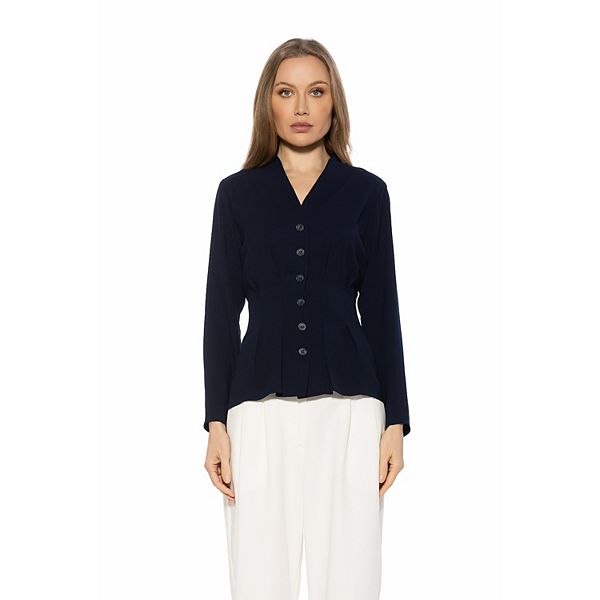 Женская блузка с длинными рукавами и зауженной талией amaris Alexia Admor, Lapis
Женская блузка с длинными рукавами и зауженной талией amaris Alexia Admor, Lapis