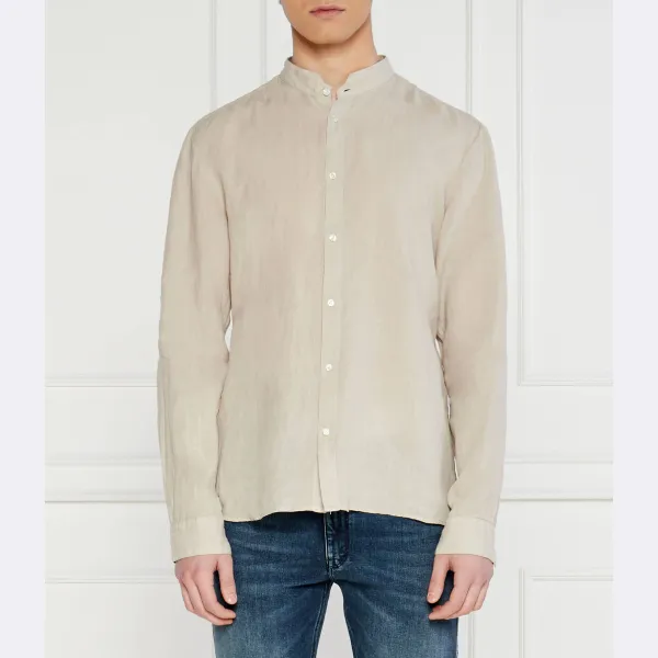 Льняная рубашка узкого кроя Elvory Hugo, бежевый
Льняная рубашка узкого кроя Elvory Hugo, бежевый