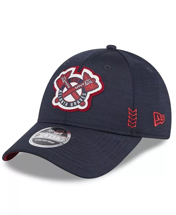 Мужская темно-синяя регулируемая кепка Atlanta Braves 2024 Clubhouse 9FORTY New Era
Мужская темно-синяя регулируемая кепка Atlanta Braves 2024 Clubhouse 9FORTY New Era
