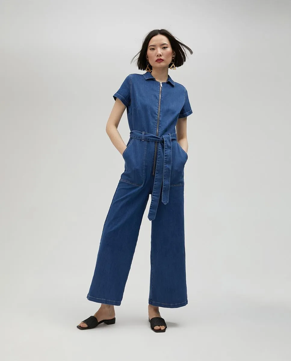 Женский джинсовый комбинезон с карманами Lola Casademunt, синий
Женский джинсовый комбинезон с карманами Lola Casademunt, синий