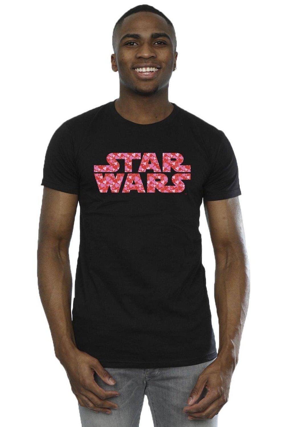 футболка с логотипом в форме сердца Star Wars, черный
футболка с логотипом в форме сердца Star Wars, черный