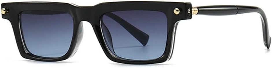 MUTYNE Популярные модные прямоугольные женские солнцезащитные очки с градиентным покрытием UV400 Ретро-очки с заклепками Мужские модные солнцезащитные очки, Black Gray Blue
MUTYNE Популярные модные прямоугольные женские солнцезащитные очки с градиентным покрытием UV400 Ретро-очки с заклепками Мужские модные солнцезащитные очки, Black Gray Blue