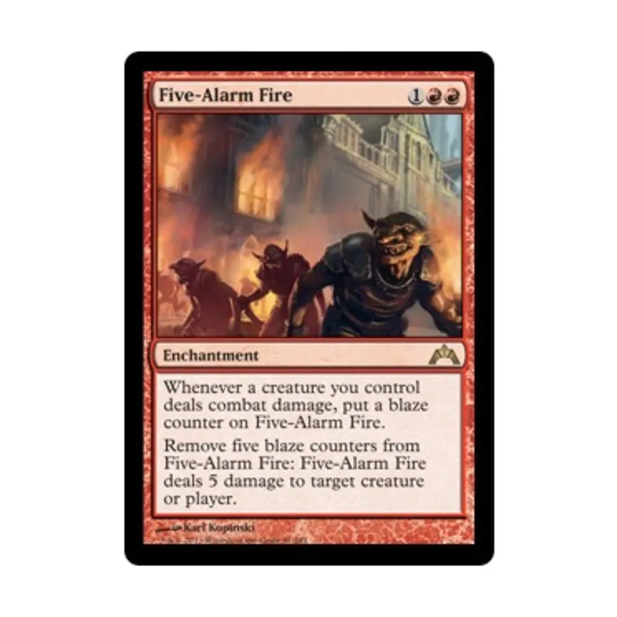 CCG Пожарная сигнализация с пятью сигналами (R), MTG - Gatecrash
CCG Пожарная сигнализация с пятью сигналами (R), MTG - Gatecrash