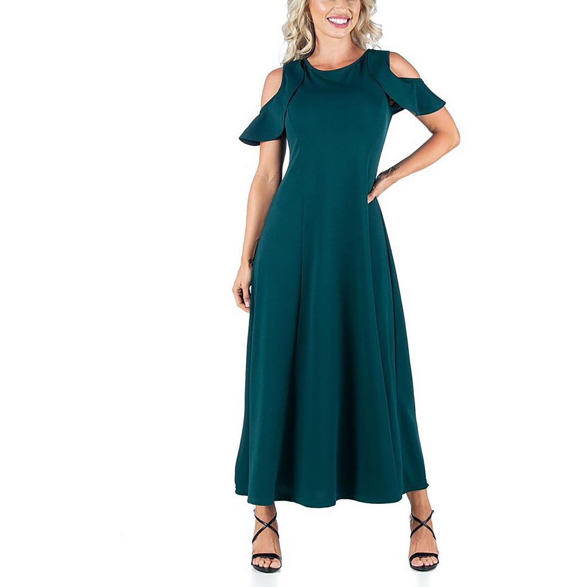 Женское длинное платье макси с открытыми плечами 24seven Comfort Apparel, цвет hunter
Женское длинное платье макси с открытыми плечами 24seven Comfort Apparel, цвет hunter