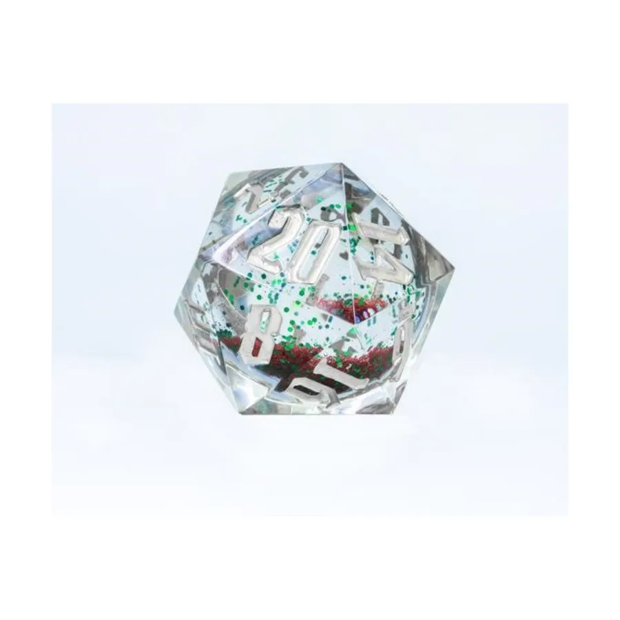 Снежный шар d20, 54 мм, красный и зеленый с блестками и серебряными снежинками с серебром, Dice Singles
Снежный шар d20, 54 мм, красный и зеленый с блестками и серебряными снежинками с серебром, Dice Singles