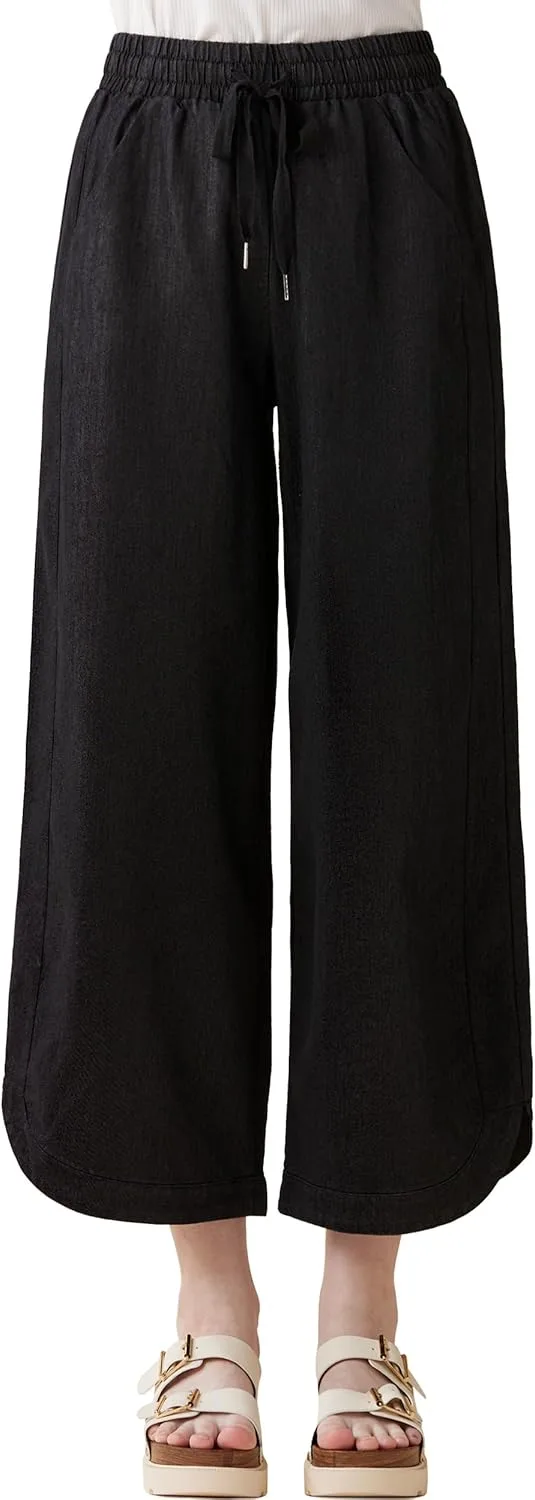 Женские хлопковые укороченные брюки-кюлоты с завязками и эластичным поясом noflik
Женские хлопковые укороченные брюки-кюлоты с завязками и эластичным поясом noflik