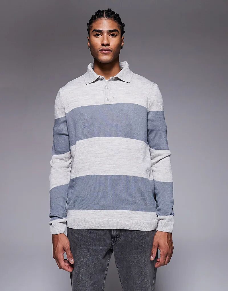 Свободная трикотажная футболка-поло в полоску с длинными рукавами ASOS DESIGN кремового цвета
Свободная трикотажная футболка-поло в полоску с длинными рукавами ASOS DESIGN кремового цвета