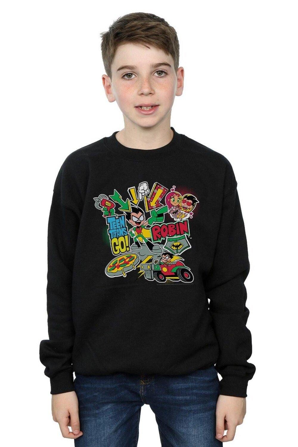 Толстовка Teen Titans Go Robin Montage DC Comics, черный
Толстовка Teen Titans Go Robin Montage DC Comics, черный
