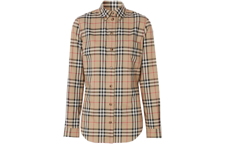 Женская рубашка Burberry, цвет collection beige 
Женская рубашка Burberry, цвет collection beige