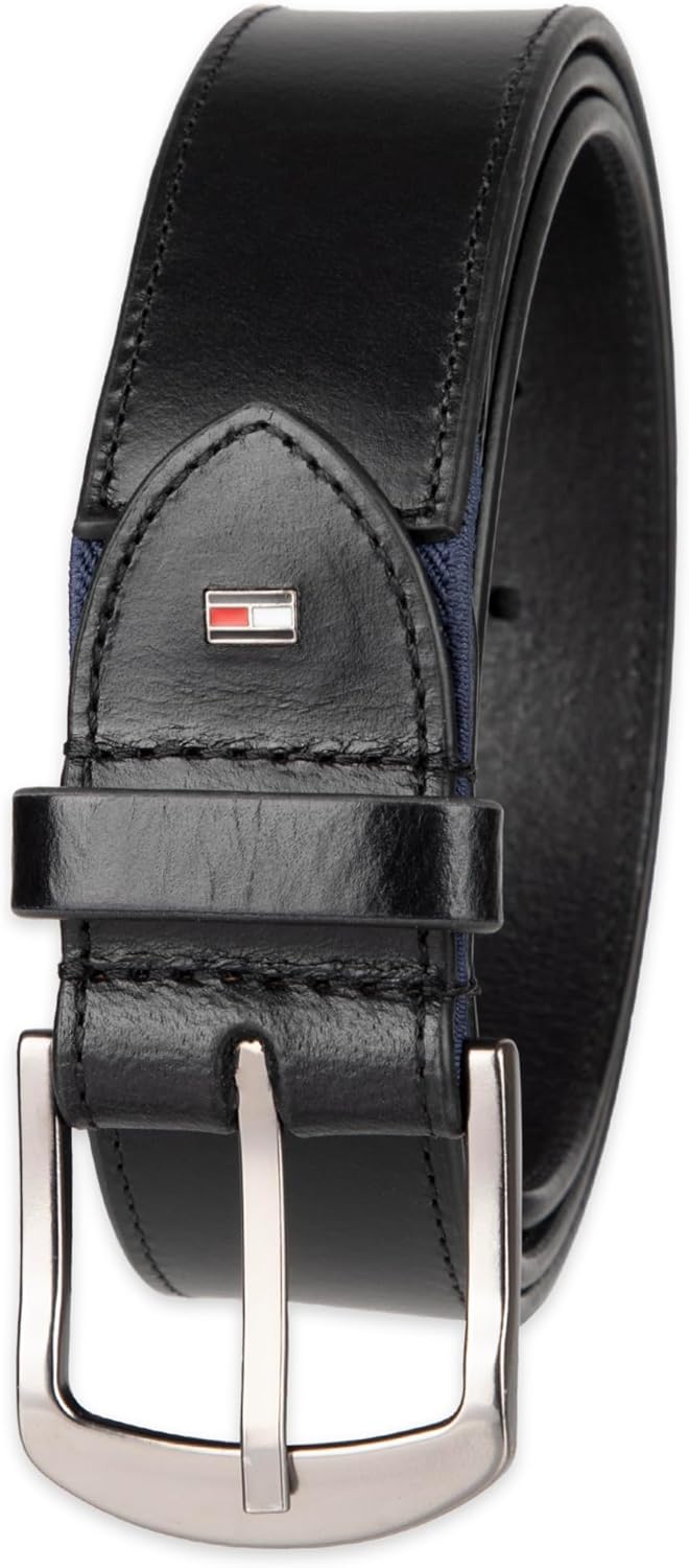 Мужской ремень Tommy Hilfiger Casual Leather - классический стиль для повседневной носки, Black
Мужской ремень Tommy Hilfiger Casual Leather - классический стиль для повседневной носки, Black