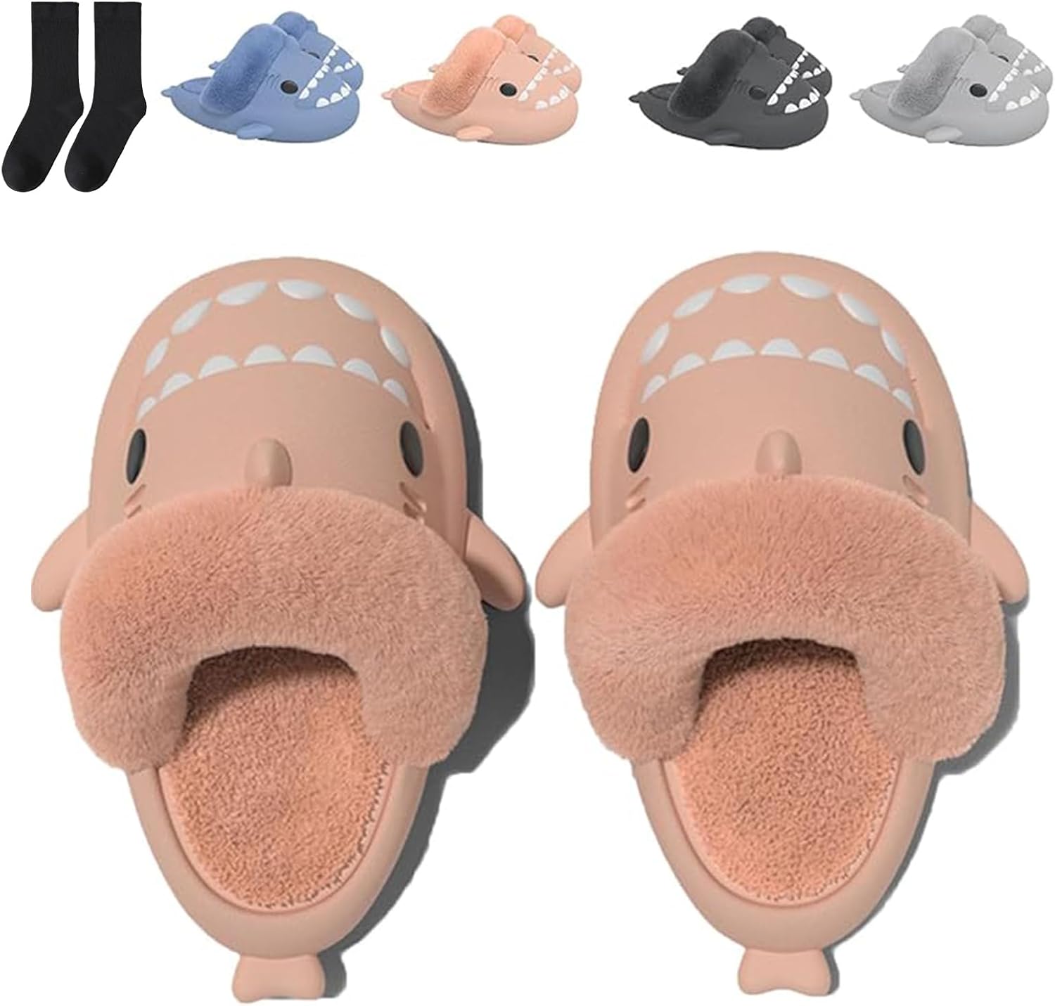 Зимние тапочки в виде акулы, тапочки с акулой со съемной плюшевой подкладкой, теплые зимние плюшевые удобные нескользящие шлепанцы Generic, розовый
Зимние тапочки в виде акулы, тапочки с акулой со съемной плюшевой подкладкой, теплые зимние плюшевые удобные нескользящие шлепанцы Generic, розовый