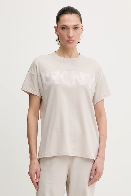 Хлопковая футболка DKNY, бежевый
Хлопковая футболка DKNY, бежевый