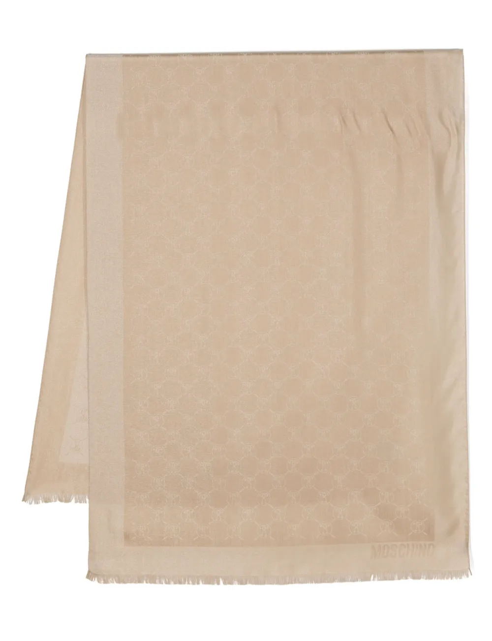 Шарф с жаккардовым логотипом Moschino, золотой
Шарф с жаккардовым логотипом Moschino, золотой