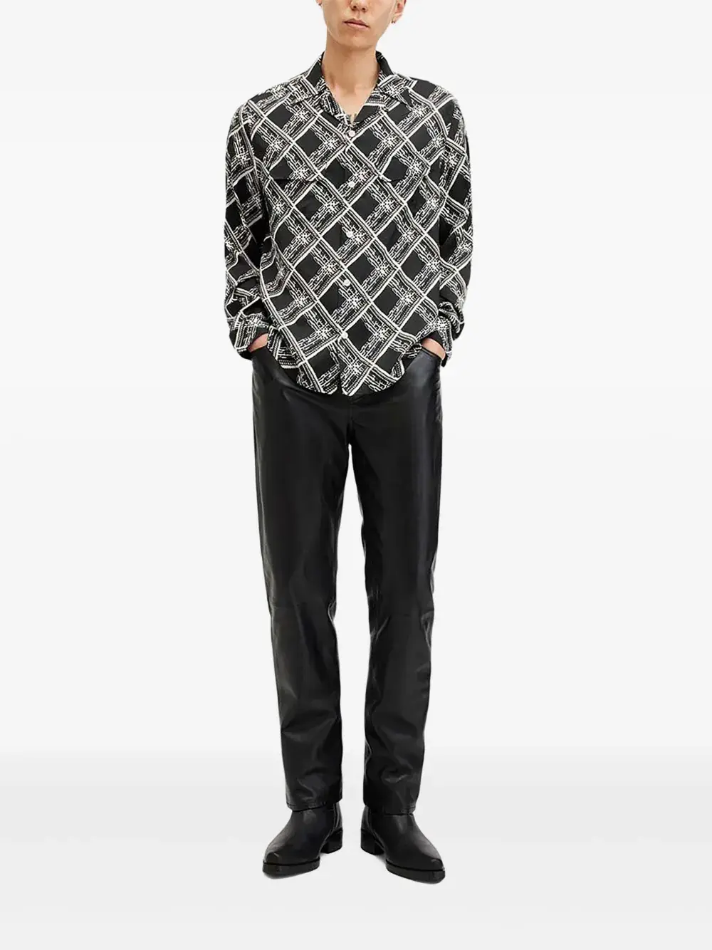 Рубашка с длинными рукавами и принтом AllSaints, черный
Рубашка с длинными рукавами и принтом AllSaints, черный