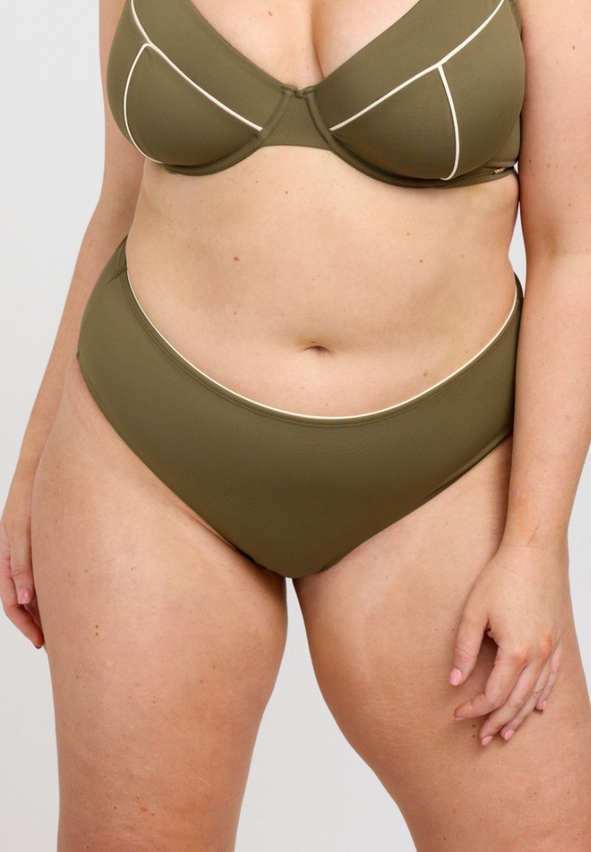 Плавки TUMMY CONTROL MID RISE Oola Lingerie, оливковый 
Плавки TUMMY CONTROL MID RISE Oola Lingerie, оливковый