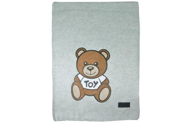 Шаль унисекс светло-серая MOSCHINO 
Шаль унисекс светло-серая MOSCHINO