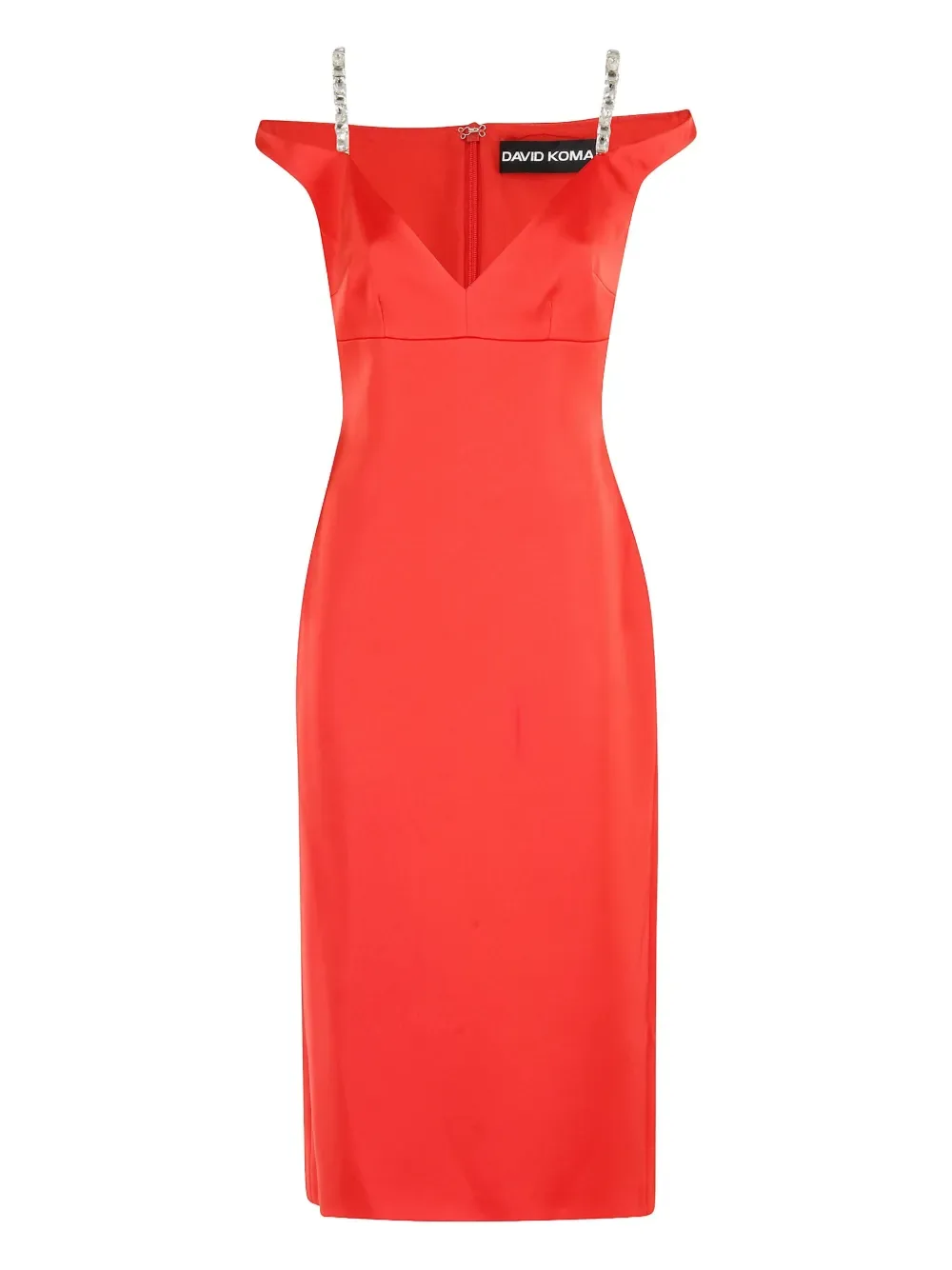 Платье миди с кристаллами David Koma, красный
Платье миди с кристаллами David Koma, красный