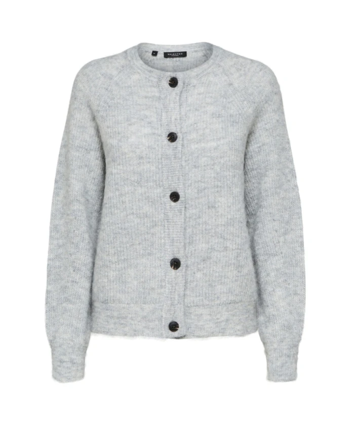 Кардиган из альпаки Selected Femme, серый
Кардиган из альпаки Selected Femme, серый