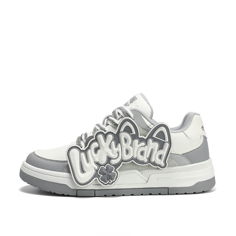 LUCKY BRAND Легкие и дышащие лоу-топы для скейтбординга унисекс бело-серые (парные), цвет White Gray (Couple's)
LUCKY BRAND Легкие и дышащие лоу-топы для скейтбординга унисекс бело-серые (парные), цвет White Gray (Couple's)