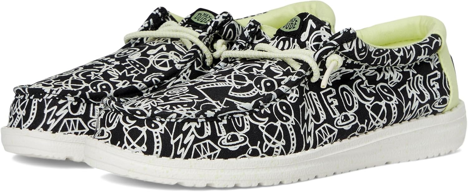 Кроссовки HEYDUDE Mens Wally Space Glow (Little Kid/Big Kid), белый/черный
Кроссовки HEYDUDE Mens Wally Space Glow (Little Kid/Big Kid), белый/черный