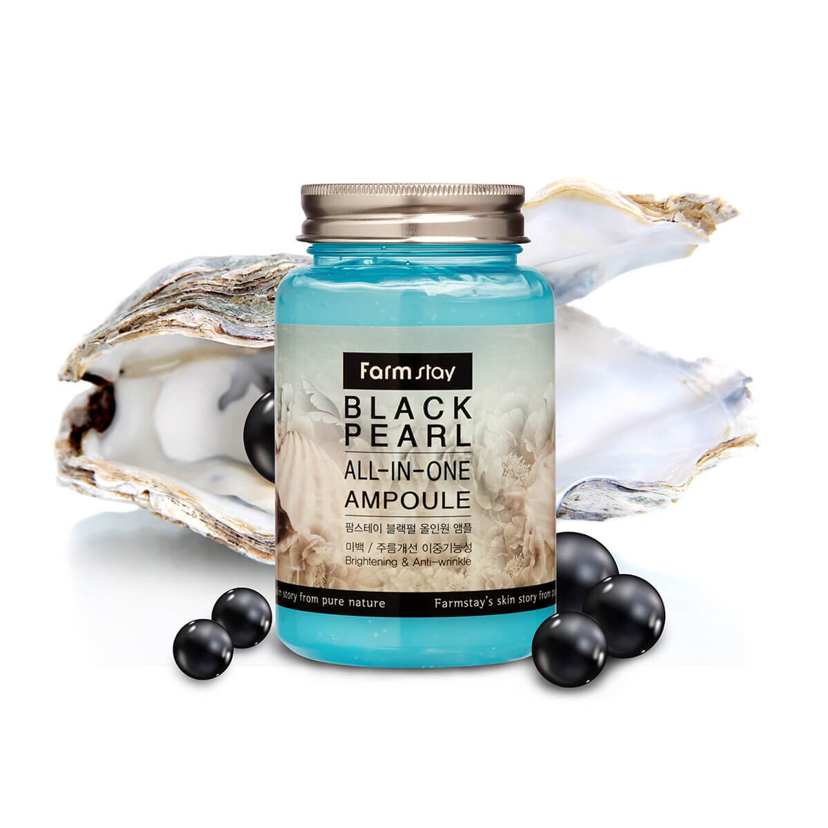 Farmstay, Универсальная ампула с черным жемчугом, 250 мл
Farmstay, Универсальная ампула с черным жемчугом, 250 мл