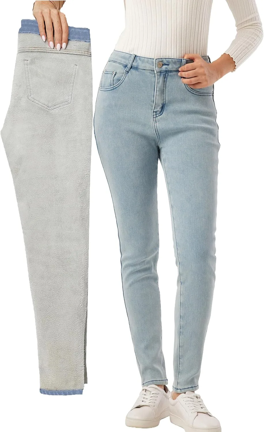 Женские зимние джинсы Heipeiwa с флисовой подкладкой, утепленные, скинни
Женские зимние джинсы Heipeiwa с флисовой подкладкой, утепленные, скинни