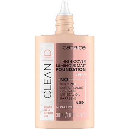 Тональная основа Clean ID High Cover Luminous Matt № 010 Neutral Sand 30 мл — веганский продукт и без отдушек Catrice
Тональная основа Clean ID High Cover Luminous Matt № 010 Neutral Sand 30 мл — веганский продукт и без отдушек Catrice