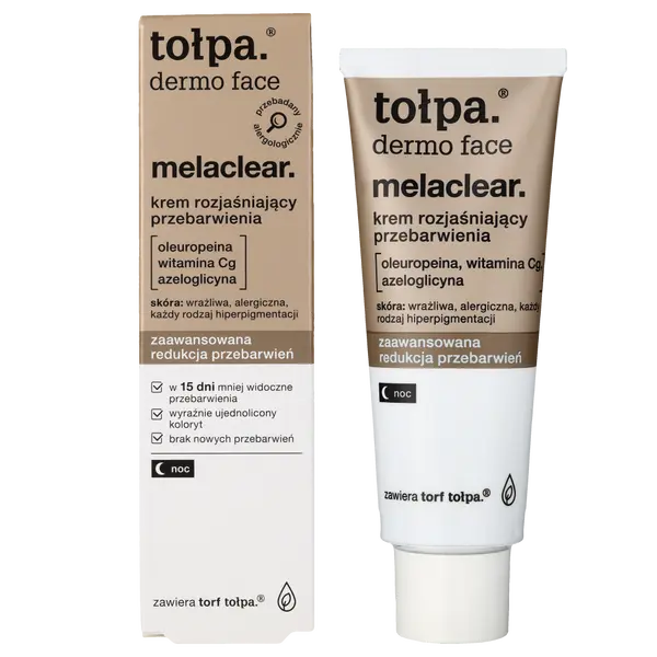 Ночной крем от пигментации, 40 мл Tołpa Dermo face melaclear 
Ночной крем от пигментации, 40 мл Tołpa Dermo face melaclear