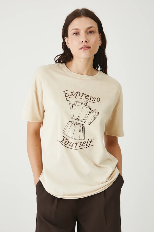 Хлопковая футболка Medicine, бежевый
Хлопковая футболка Medicine, бежевый