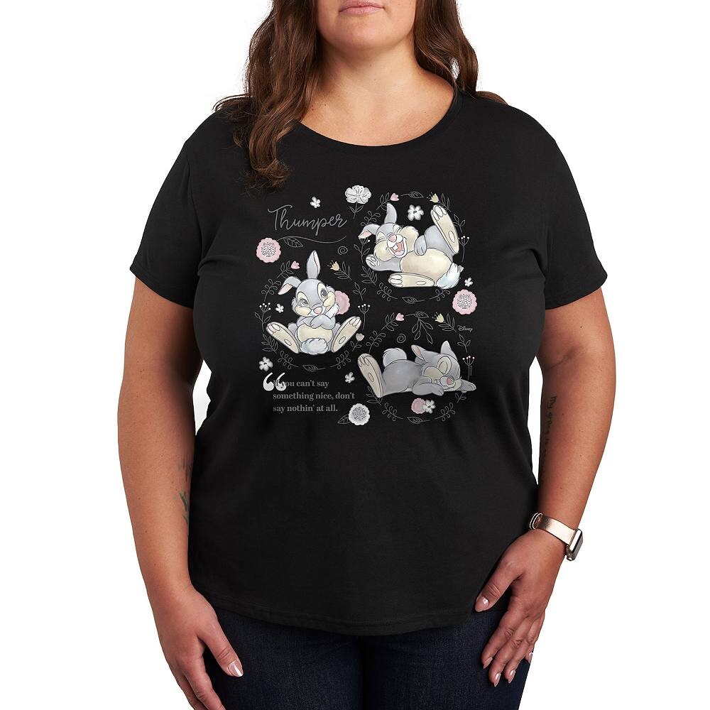 Футболка с рисунком Disney's Bambi Plus Thumper Poses, черный
Футболка с рисунком Disney's Bambi Plus Thumper Poses, черный