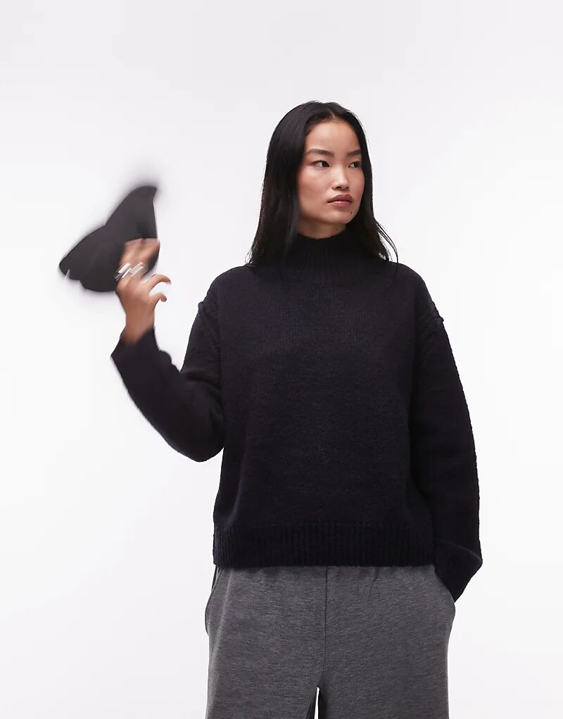 Свободный джемпер с трикотажным швом и деталью шва в темно-синем цвете Topshop
Свободный джемпер с трикотажным швом и деталью шва в темно-синем цвете Topshop