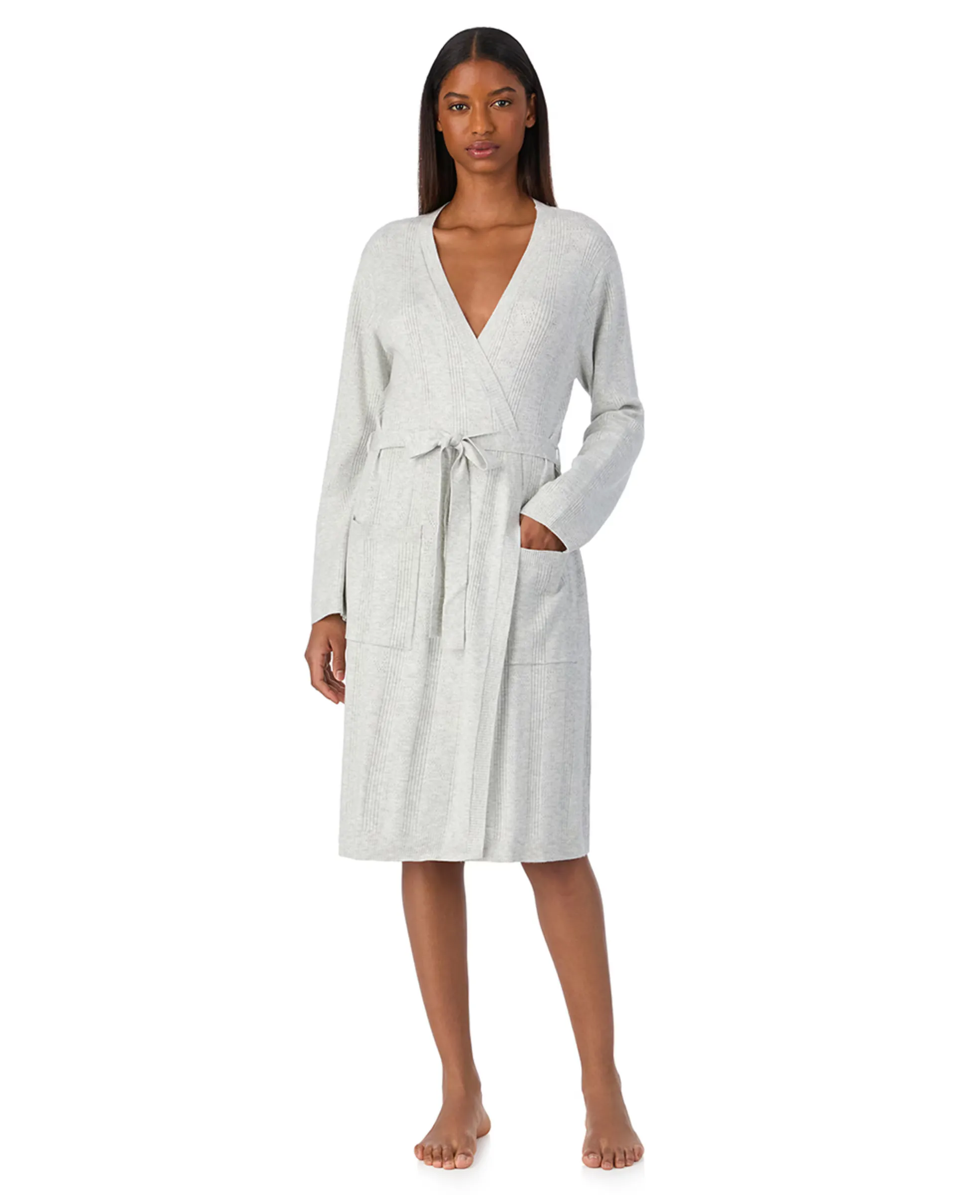 Женский халат из вискозы и полиэстера DKNY, светло-серый
Женский халат из вискозы и полиэстера DKNY, светло-серый