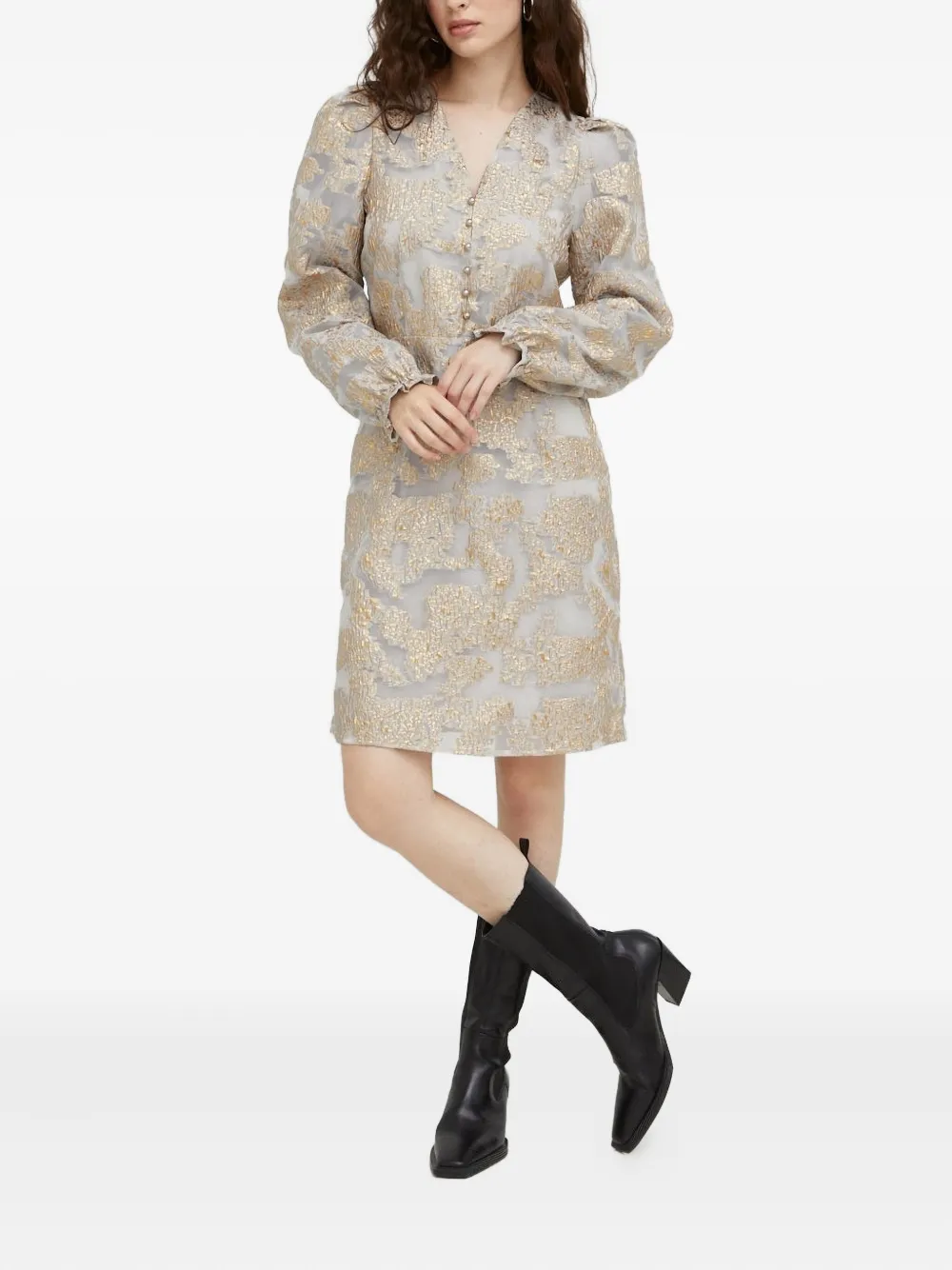 Мини-платье с рукавами-фонариками и застежкой на пуговицы Bruuns Bazaar, серый
Мини-платье с рукавами-фонариками и застежкой на пуговицы Bruuns Bazaar, серый