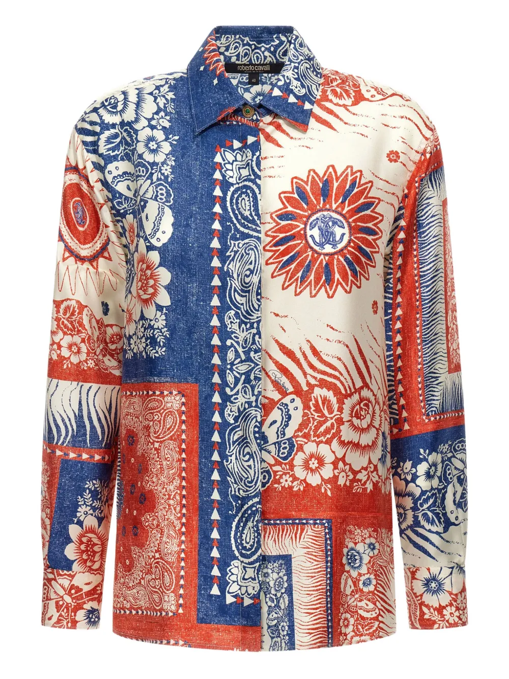 Рубашка с принтом банданы Roberto Cavalli, синий
Рубашка с принтом банданы Roberto Cavalli, синий