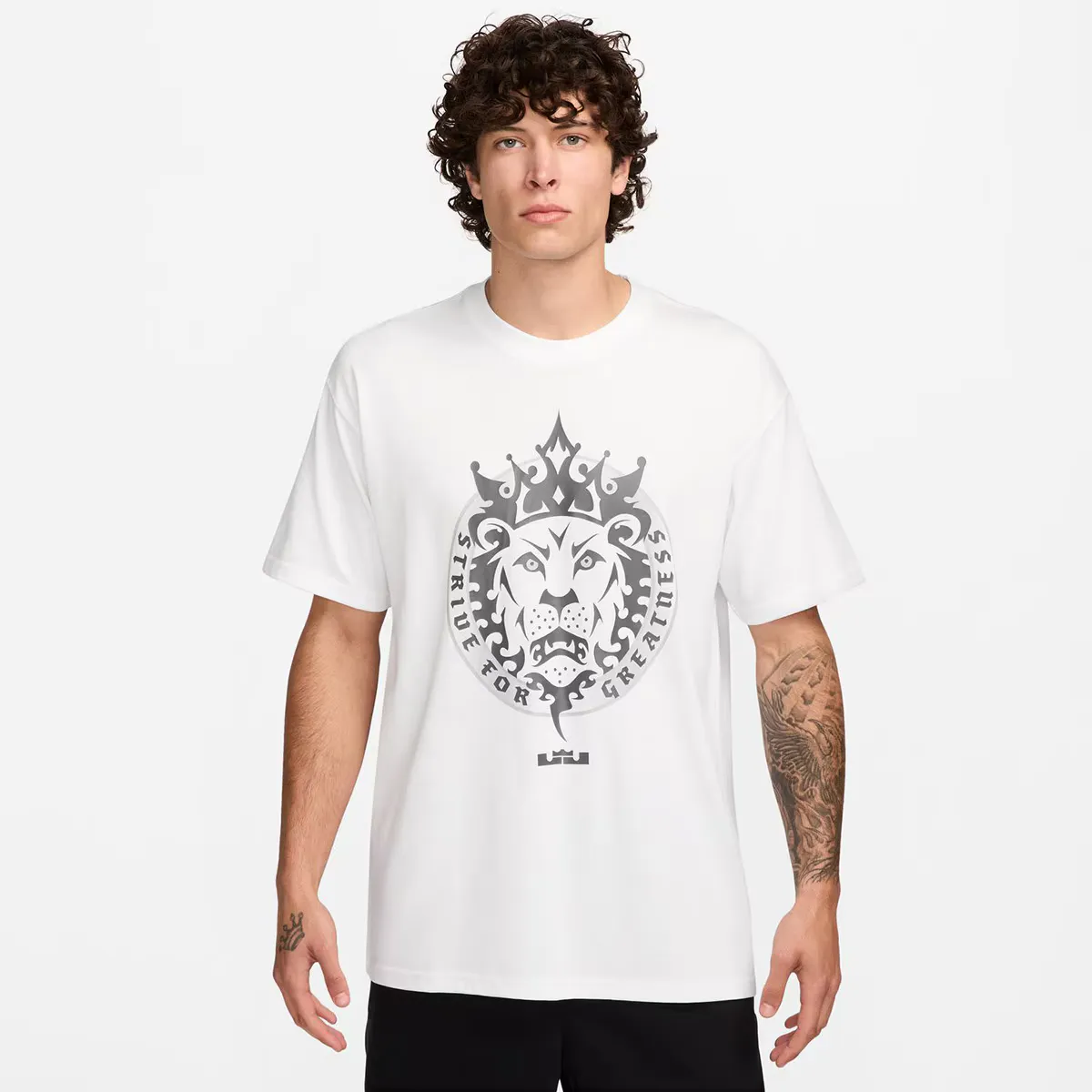 Мужская футболка LBJ M90 Nike, белый 
Мужская футболка LBJ M90 Nike, белый