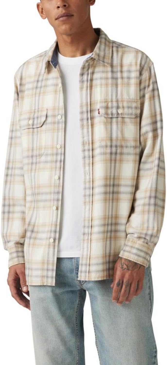 Мужская классическая рубашка Levi's с длинным рукавом, (New) Macias Plaid Antique Ivory Twill
Мужская классическая рубашка Levi's с длинным рукавом, (New) Macias Plaid Antique Ivory Twill