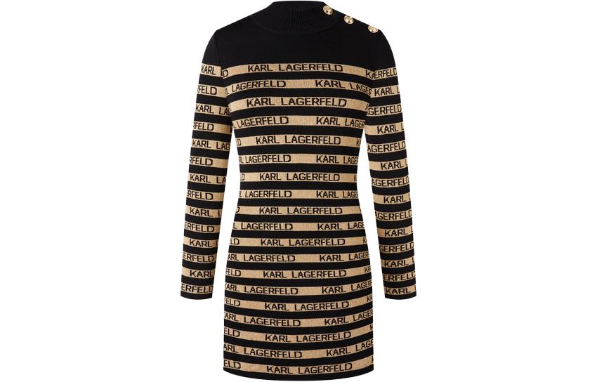 KARL LAGERFELD Длинное платье с рукавами Женское Черное Золото KARL LAGERFELD / Karl Lagerfeld Jeans
KARL LAGERFELD Длинное платье с рукавами Женское Черное Золото KARL LAGERFELD / Karl Lagerfeld Jeans