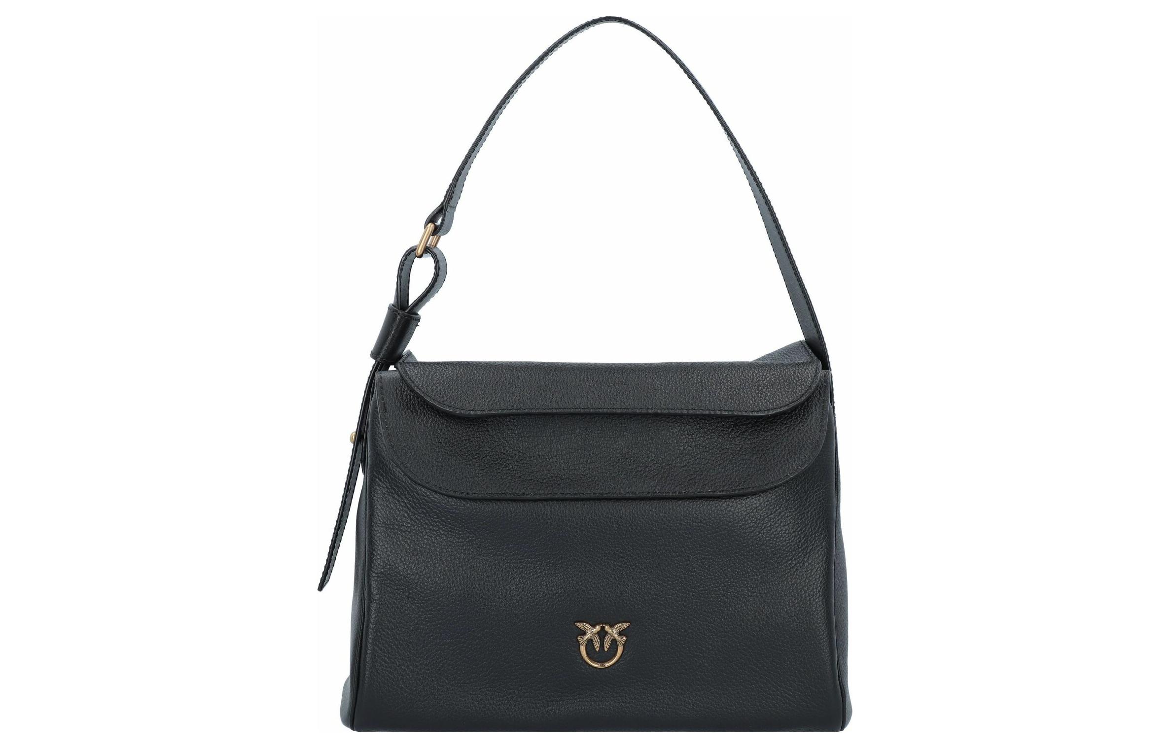 PINKO Кожаная женская сумка через плечо черного цвета
PINKO Кожаная женская сумка через плечо черного цвета