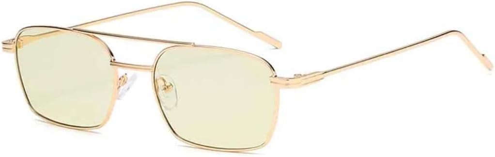 Модные металлические солнцезащитные очки с двойной перемычкой, маленькая квадратная оправа, женские, для активного отдыха и вождения, мужские, роскошные, с защитой от УФ-излучения UV400 TVTBBVV, Gold Green
Модные металлические солнцезащитные очки с двойной перемычкой, маленькая квадратная оправа, женские, для активного отдыха и вождения, мужские, роскошные, с защитой от УФ-излучения UV400 TVTBBVV, Gold Green